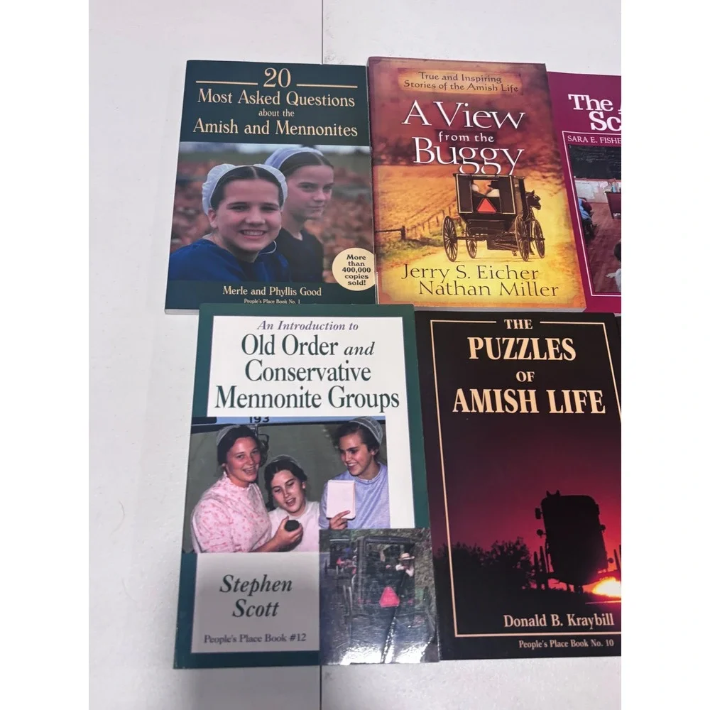 Amish and Mennonite Book Lot of 7 Peoples Place Series History Culture Religion